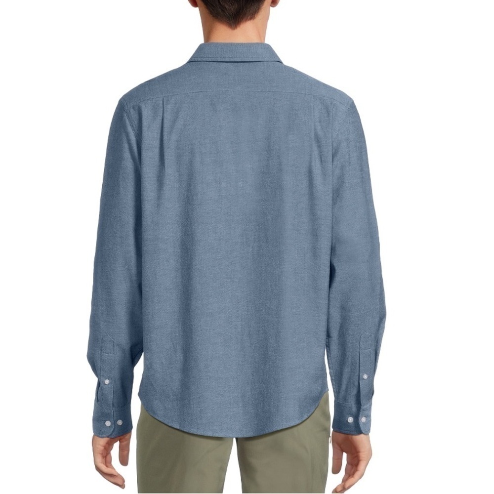 George Men's Long Sleeve Poplin Button-Up Shirt - Picture 2 of 6